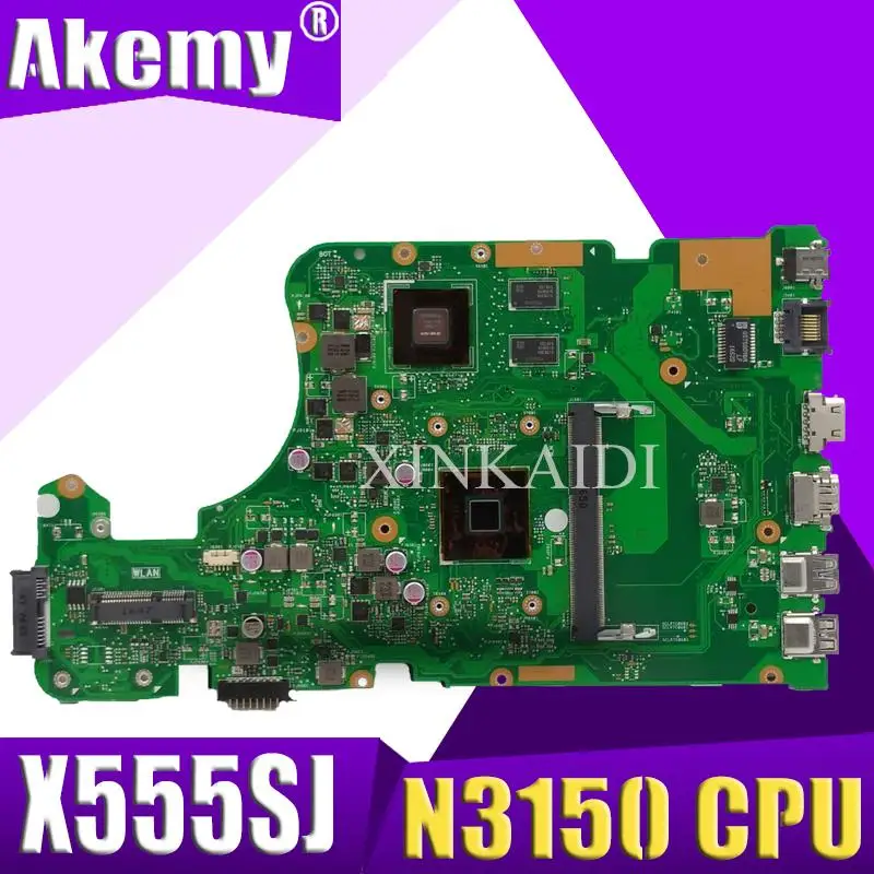 Материнская плата X555SJ для ноутбука ASUS процессор N3150 X555 X555S A555S материнская