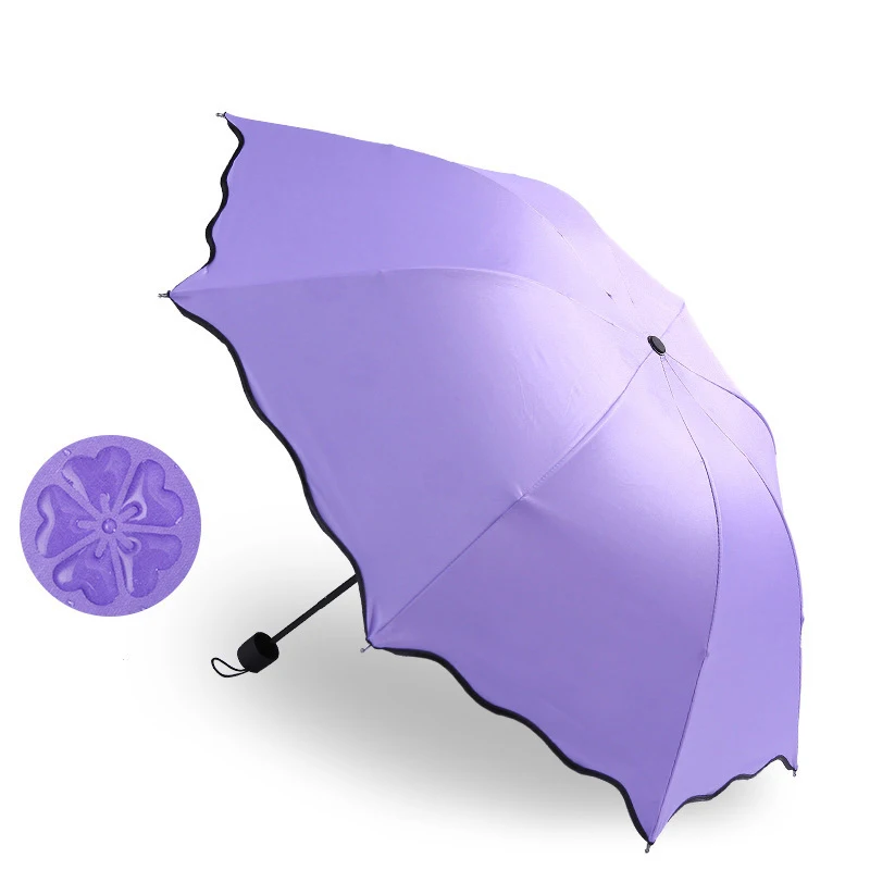 

YADA Black Flowers Charms Folding Umbrella Rain Women uv High Quality Umbrella For Womens brand Windproof Custom Umbrellas YS211