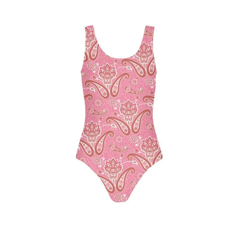 Новинка 2019 года купальник с рисунком Пейсли для девочек семейный купальный