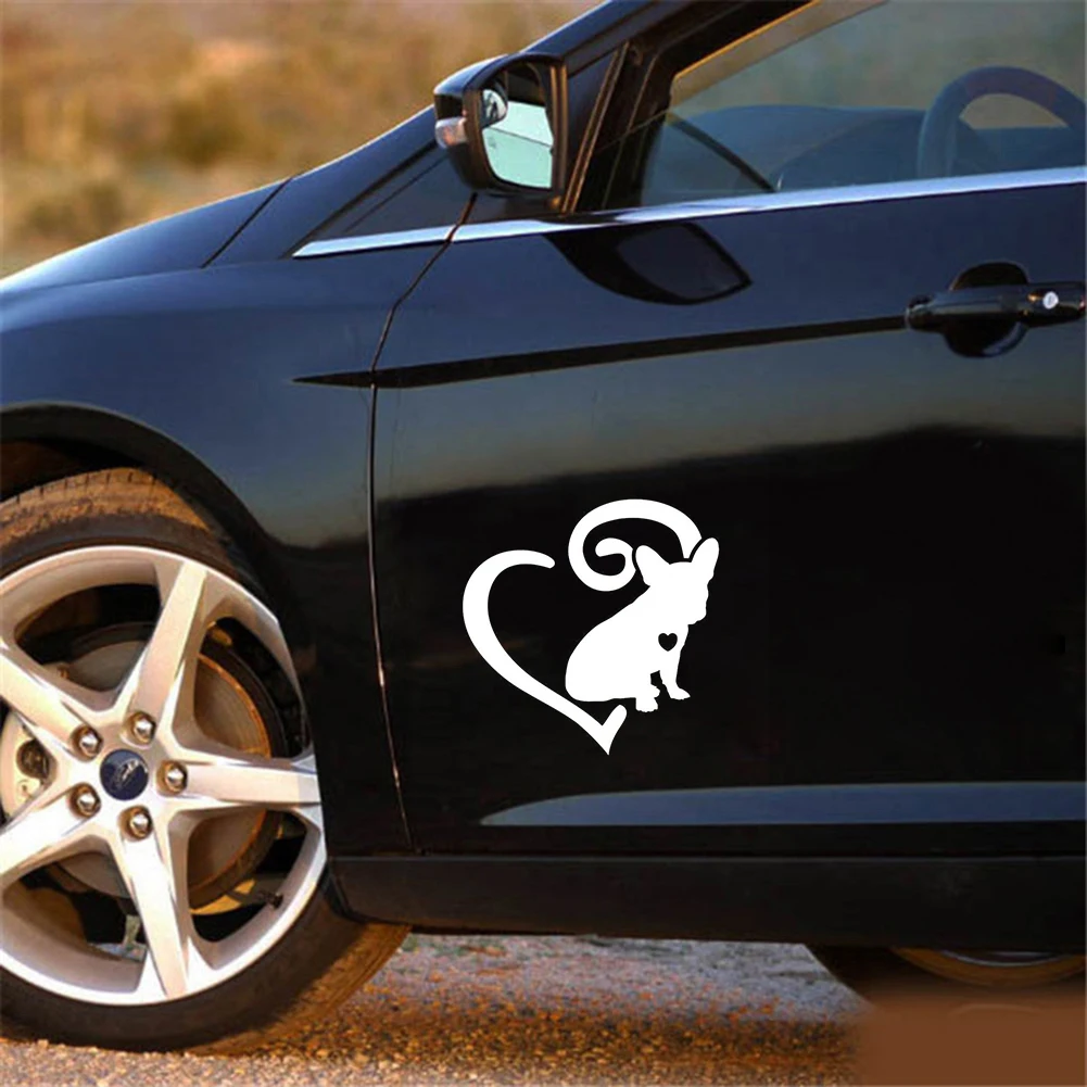 Cartoon French Bulldog Frenchie Love Heart Vinyl Decal Car Auto Adhesive Sticker Pattern | Автомобили и мотоциклы