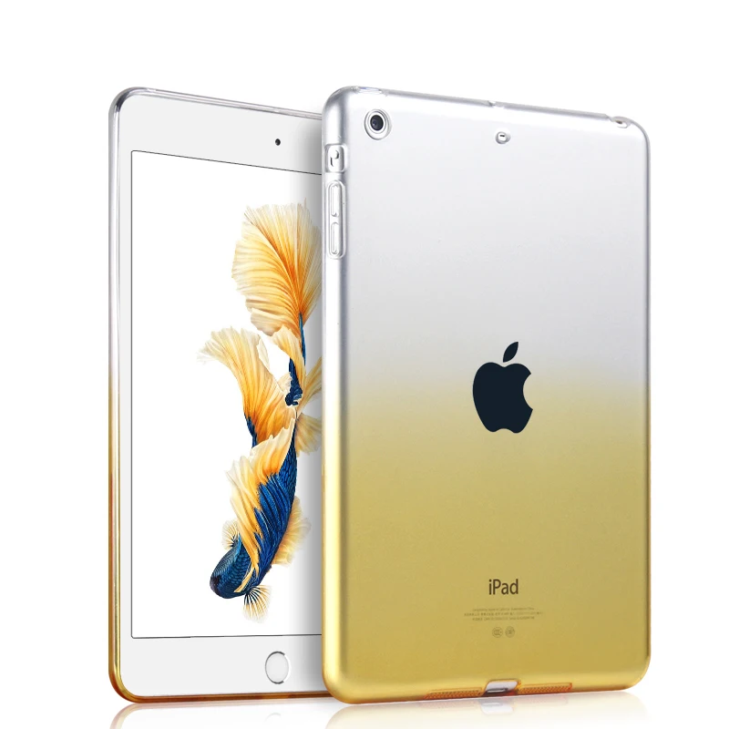 Мягкий ТПУ чехол для Apple iPad Mini ультра тонкий полупрозрачный задний Чехол Защитная