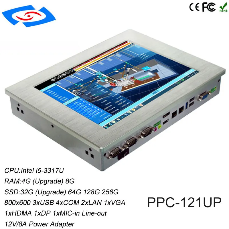 Низкая стоимость 12 1 &quotс SSD 32 Гб прочный промышленный планшетный ПК с бортовой 4G
