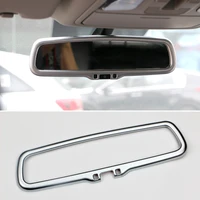 abs car interior rearview mirror cover endoscope frame decorative trim sticker for kia sportage 4 ql 2016 2017 2018 2019 2020