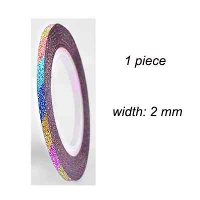 Colorful 2mm Матовая наклейка для ногтей ширина круга 1 2 3 мм цветной дизайн ногтей Наклейка s маникюрный круг самоклеющаяся наклейка s накладные ногти NDL - Цвет: Colorful 2mm
