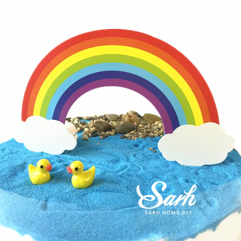 5 шт. украшения для торта радуга и облака|decorations for weddings|decorative decorativedecorations cakes |