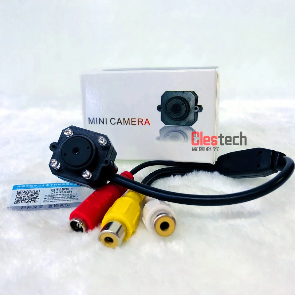 Очень Mini 1/4cmos 700tvl Hd микро камера Аудио вход для микрофона 4 светодиодный