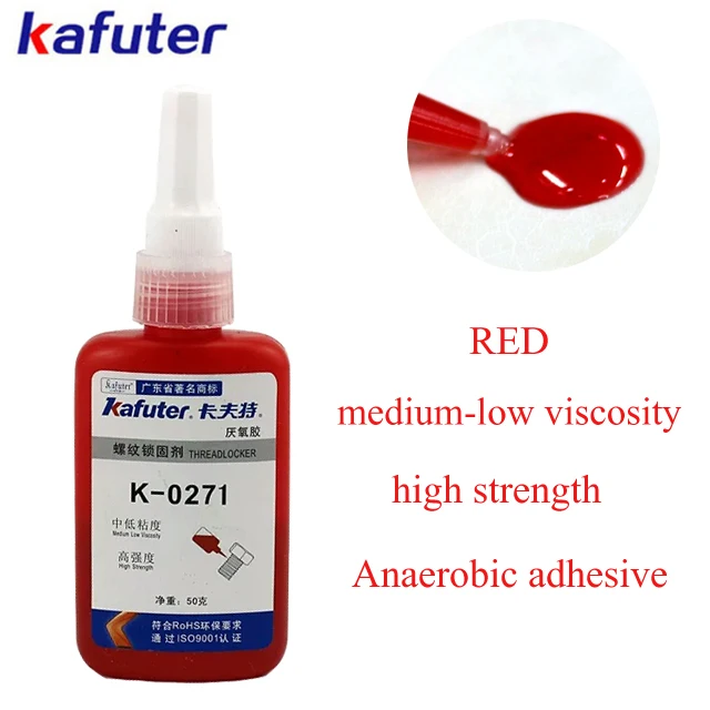 Kafuter 50 г K 0271 винтовой клей Анаэробная клейкая резьба Блокировка средняя вязкость