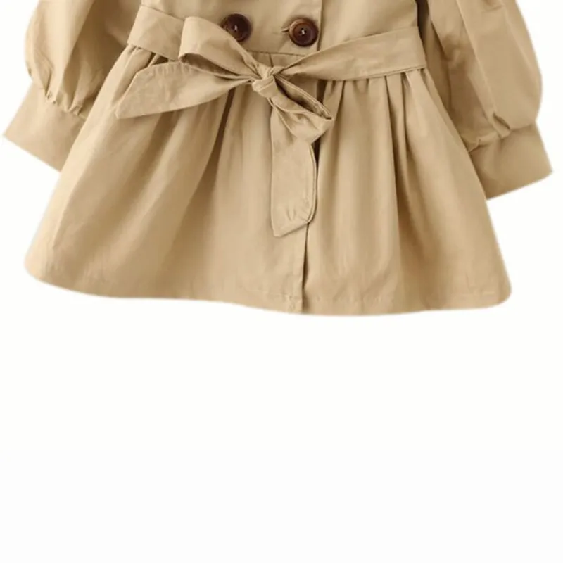 Детская куртка; casaco infantil; пальто для маленьких девочек; сезон весна; Jas; Тренч для малышей; ветровка с двойной грудью для девочек; детская куртка для От 1 до 4 лет