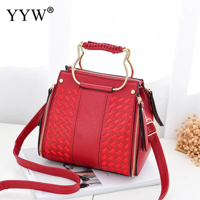 

2018 Plaid Handbag For Women Black Tote Shoulder Pu Leather Clutch Bag Small Lady Handbags Women Messenger Bag Sac A Main Femme