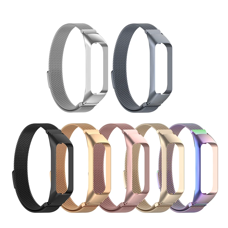 Smart Stainless Steel Bracelet Watch Strap For Samsung Galaxy fit e/SM-R375 Milanese Stainless Steel Wrist Strap Wristband