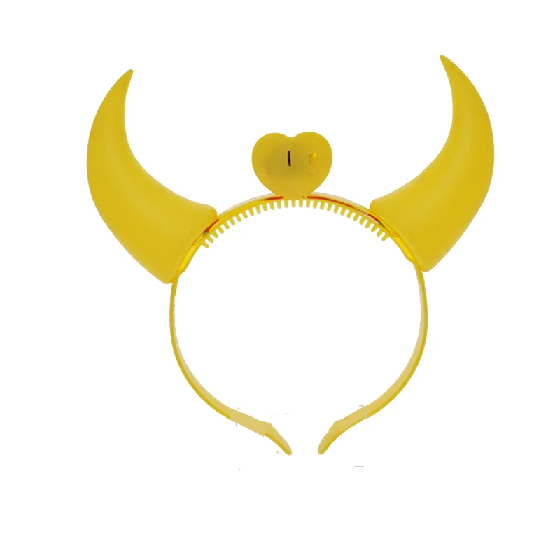 50 шт./лот светодиодная светящаяся головная повязка на рога быка детские игрушки