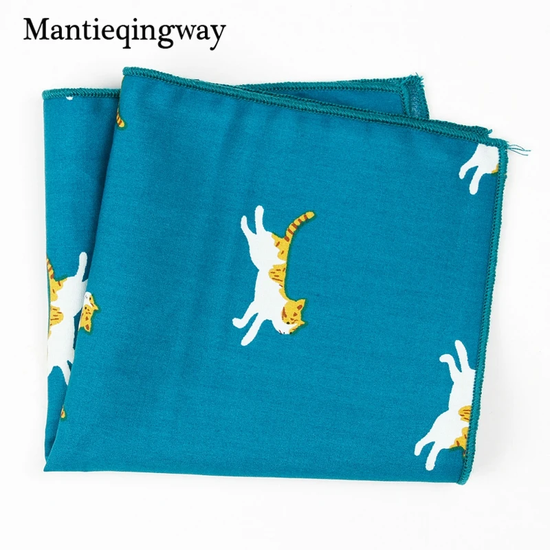Mantieqingway цветочный хлопок 24*24 см принт мужская одежда аксессуары Карманный платок