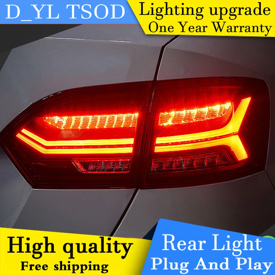 D_YL автомобильный Стайлинг для VW Jetta задсветильник s 2012-2017 светодиодный задний