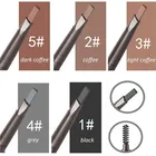 Косметика для женщин, 5 цветов, карандаш для бровей, женский макияж, новый водостойкий, двойной, автоматический, волшебный, с кисточкой