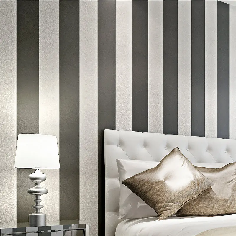 

beibehang of wall paper Modern Vertical Stripe Wallpaper Children Room Wall Paper Roll papel de parede PVC Kids Wallpaper