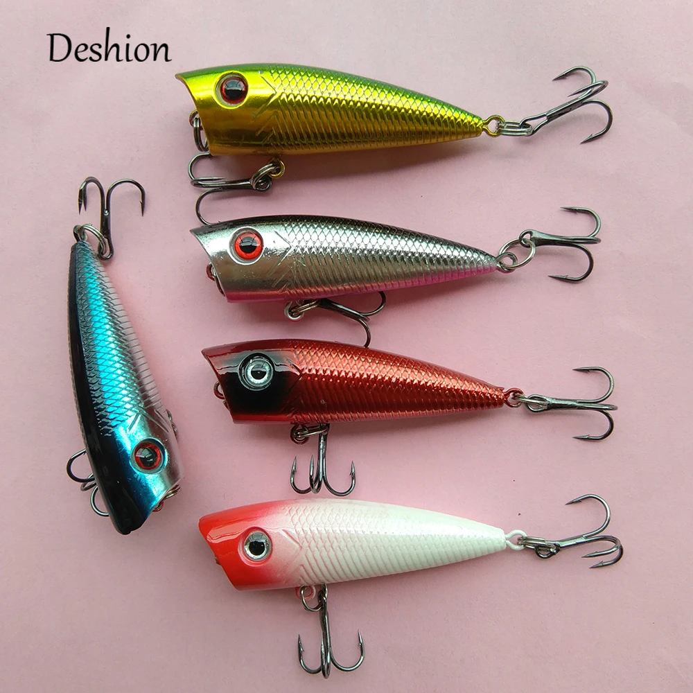 попер для рыбалки Deshion Поппер воблер рыболовная приманка с 8 # крючками 6 см г