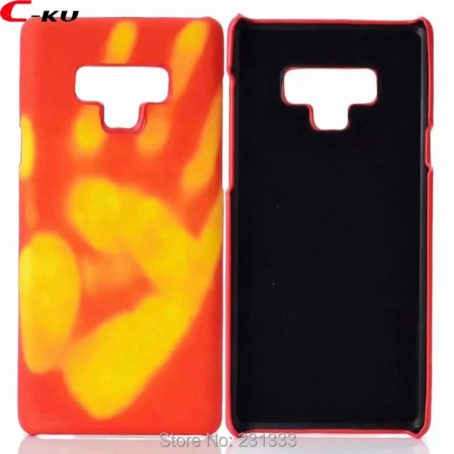 Термочувствительный жесткий чехол для Samsung Galaxy S10 PLUS NOTE 9 A8 2018 Термальный датчик
