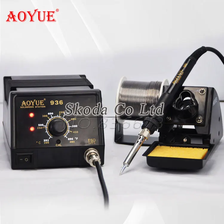 Антистатическая безопасная паяльная станция AOYUE 936 высокое качество 220 В + ручка