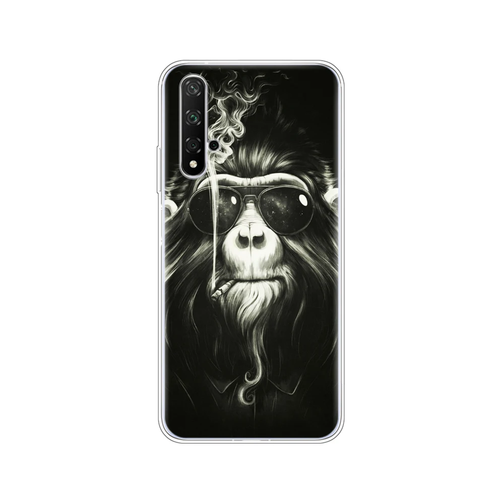 80065 Чехол для Honor 20, силиконовый чехол на заднюю панель, чехол для телефона Huawei Honor 20 Pro Lite Honor20, YAL-L21, YAL-L41, роскошный мультяшный рисунок - Цвет: 80065