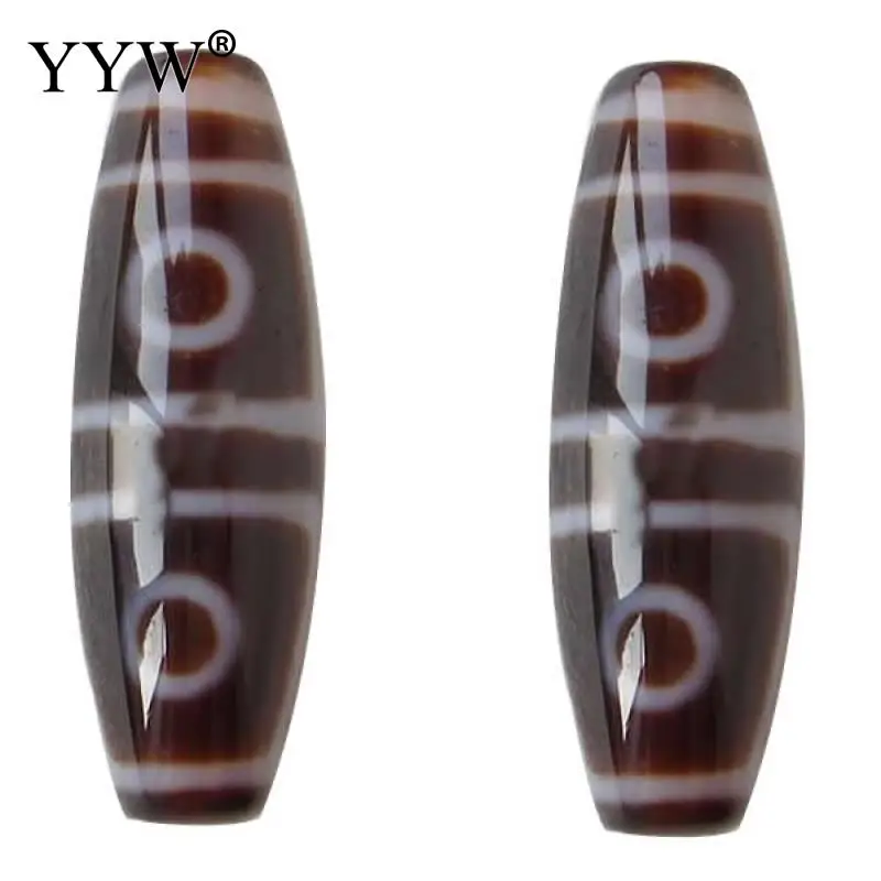 

13x38mm Four-Eyed Natural Tibetan Dzi Beads For Making Diy Women Men Jewelry Bracelet Necklace Oval Four-Eyed Tibetan Dzi Beads