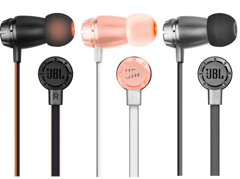 JBL T380A наушники с чистым басом, Hi-Fi стерео музыкальные наушники для бега, спортивные двойные динамические свободные руки с микрофоном, 3,5 мм аудио разъем