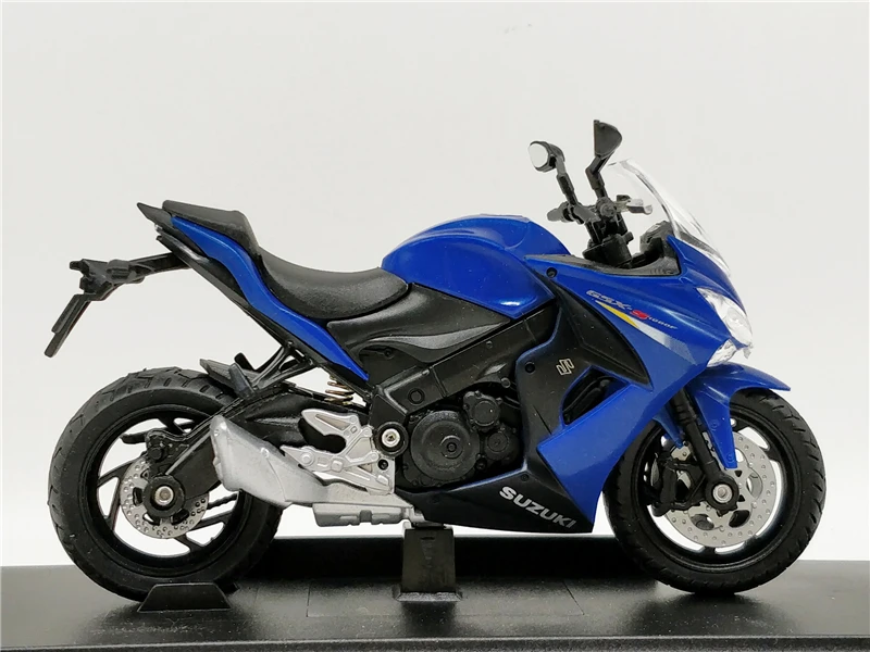 Welly 1:18 Suzuki GSX-S1000F Синий литой мотоцикл