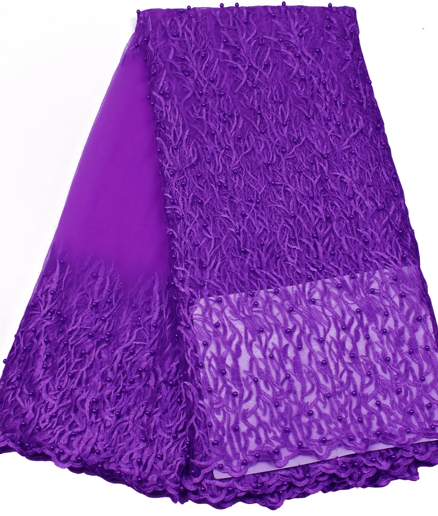 Бесплатная доставка! 2016 Африканский чистая кружева с бисером гипюр кружевной