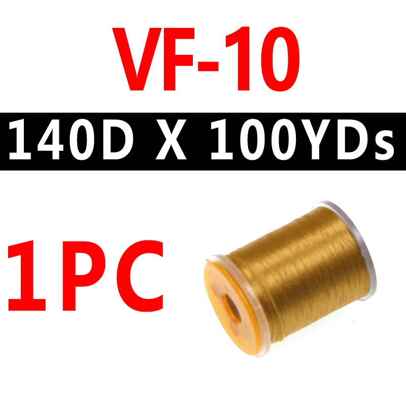 VF-10 1PC Bimoo 1 шт., 20 цветов, профессиональная нить для завязывания мух, нить для мух, форель, бас, материал для завязывания мух, 140 Denir, гибридные нити для завязывания нитей - Цвет: VF-10 1PC