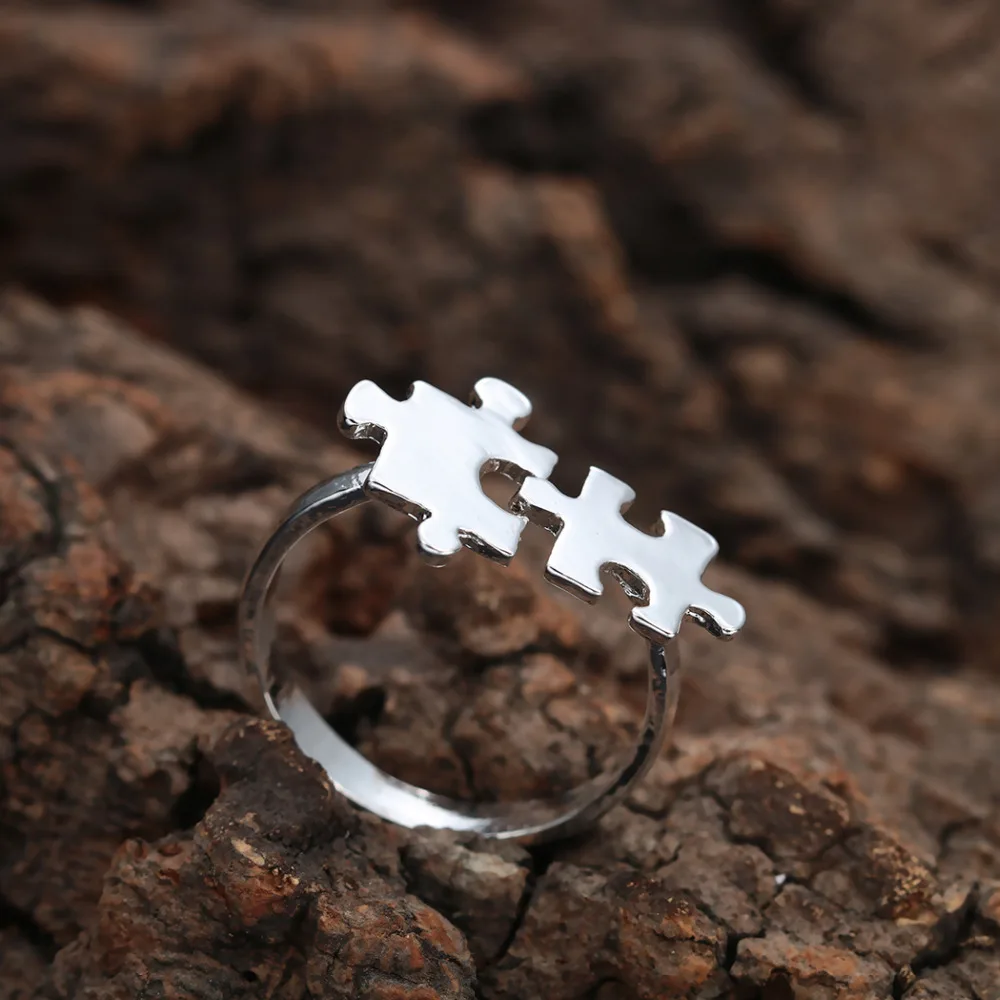 Kinitial 30 шт Позолоченные Кольца-пазлы для женщин | Украшения и аксессуары