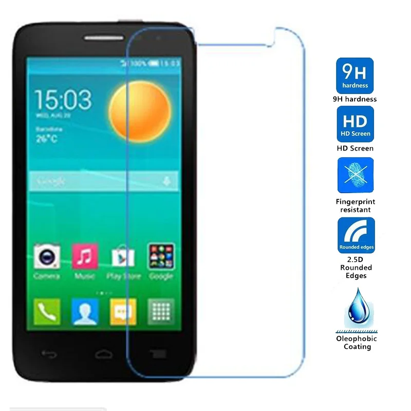 2 шт. для Alcatel D5 защитная пленка из закаленного стекла One Touch POP OT5038 5038 5038A 5038D 5038E 5038X |