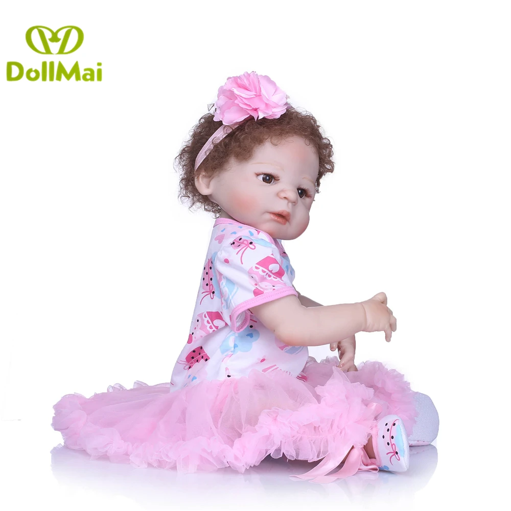 23 дюйма 57 см Bebe Baby Doll Reborn полностью силиконовая игрушка для мальчиков и девочек