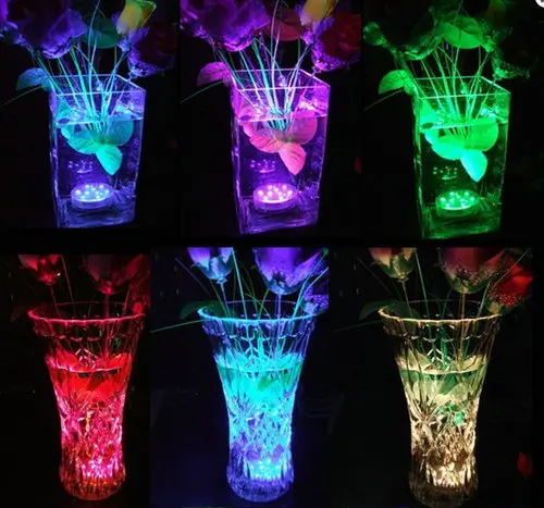 Многоцветный 9-пакет СИД светильник с дистанционным управлением Погружной база