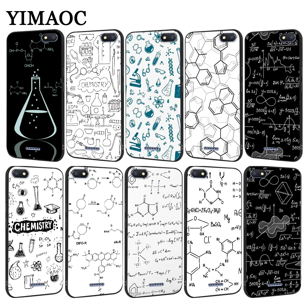 YIMAOC chemistry scribbles on white Soft Case for Redmi Note 4 4A 4X 5 Plus 5A Prime 6 Pro 6A 7 S2 Go |