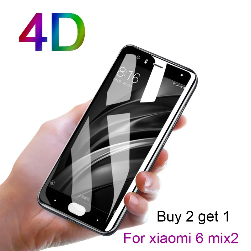 9 H для Xiaomi 6 mix2 4D HD закаленное Стекло Экран протектор Mix2 безопасности защитный