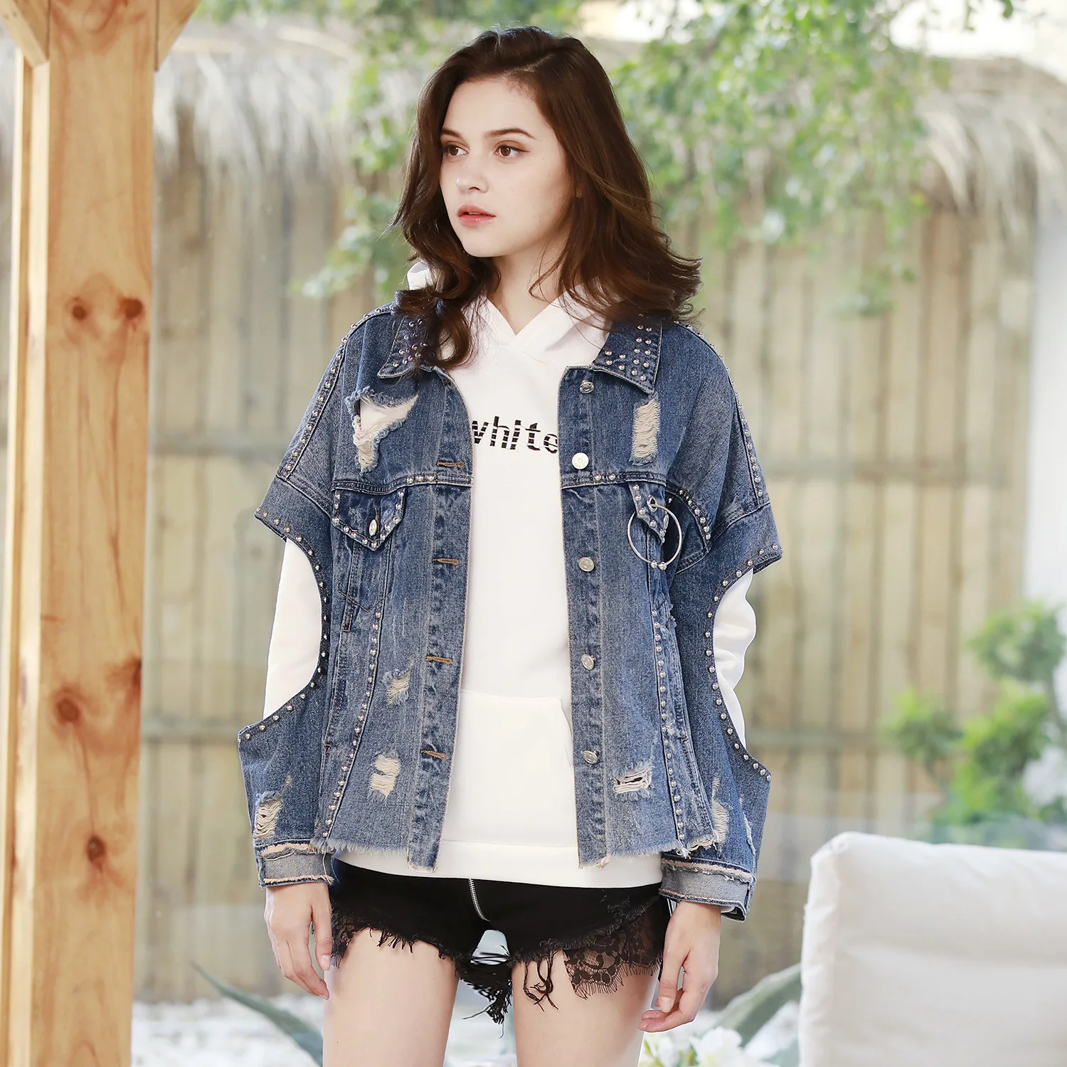 Нерегулярные личности отверстия в новый стиль женщин Тяжелая работник