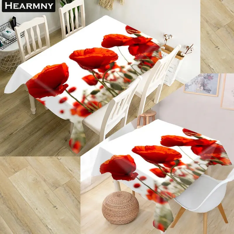 Скатерть HEARMNY для мака 3D ткань Оксфорд квадратный/прямоугольный