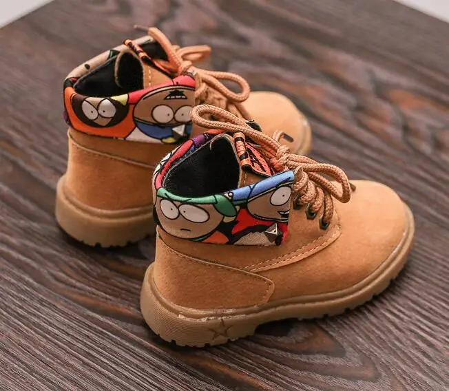 Новинка Осень зима 2018 модные ботинки Martin в стиле ретро для девочек Нескользящие