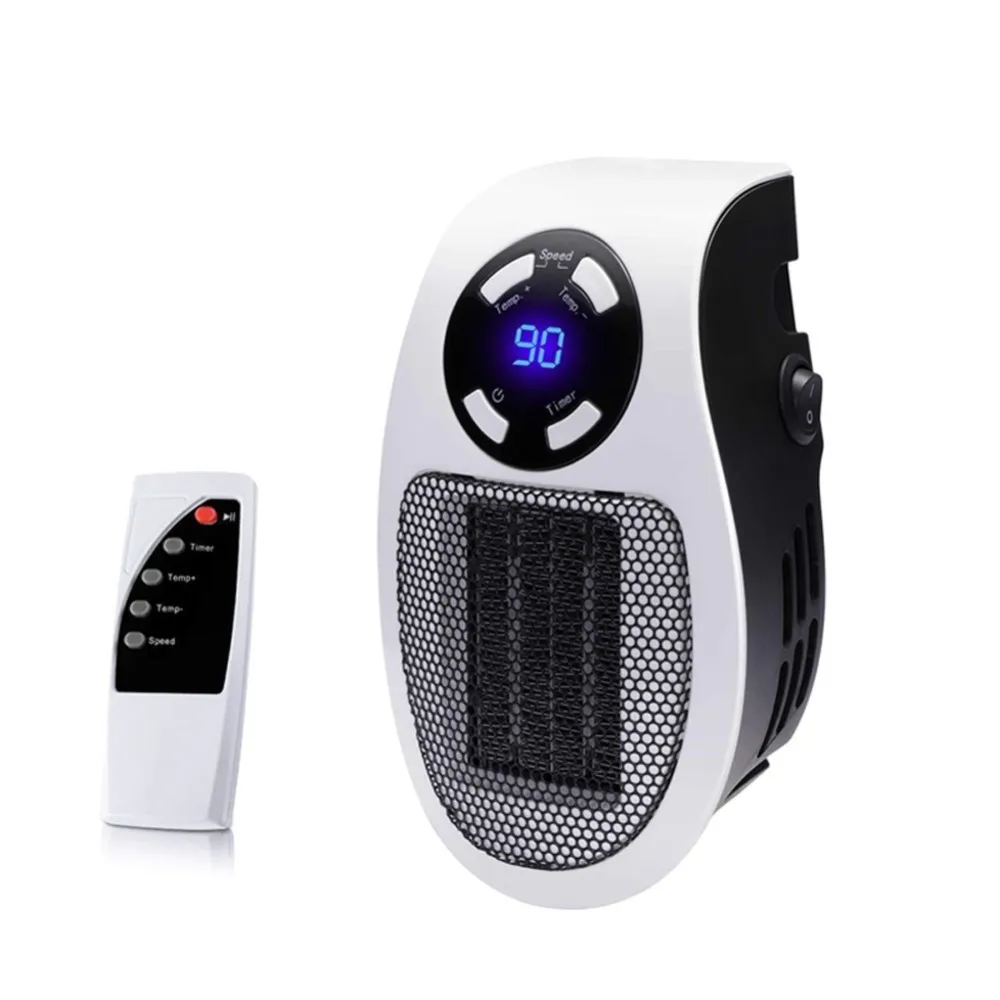 Портативный 500 Вт маленький вентилятор для обогрева теплее настенный цифровой