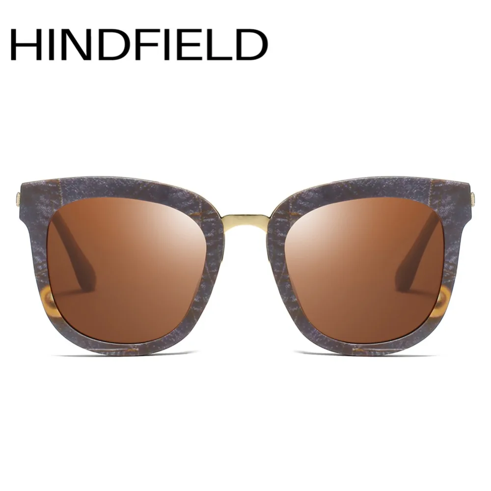 Поляризованные женские солнцезащитные очки Hindfield мужские прямоугольные для