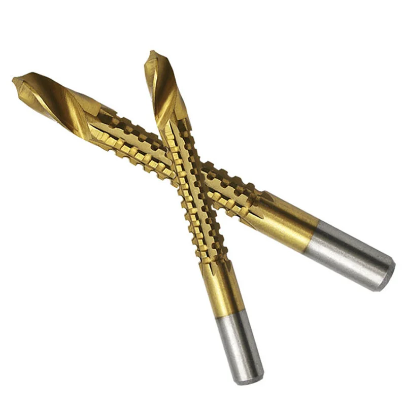 

10pcs New 3-13mm Titanium Coated HSS Drill Bit Electric Drill Plastic Metal Hole Grooving Drill Saw Carpenter Woodworking Tools