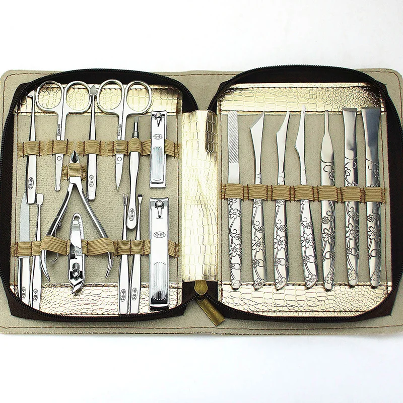 Высококачественный для маникюра наборы Маникюр ногтей инвентарь набор резных
