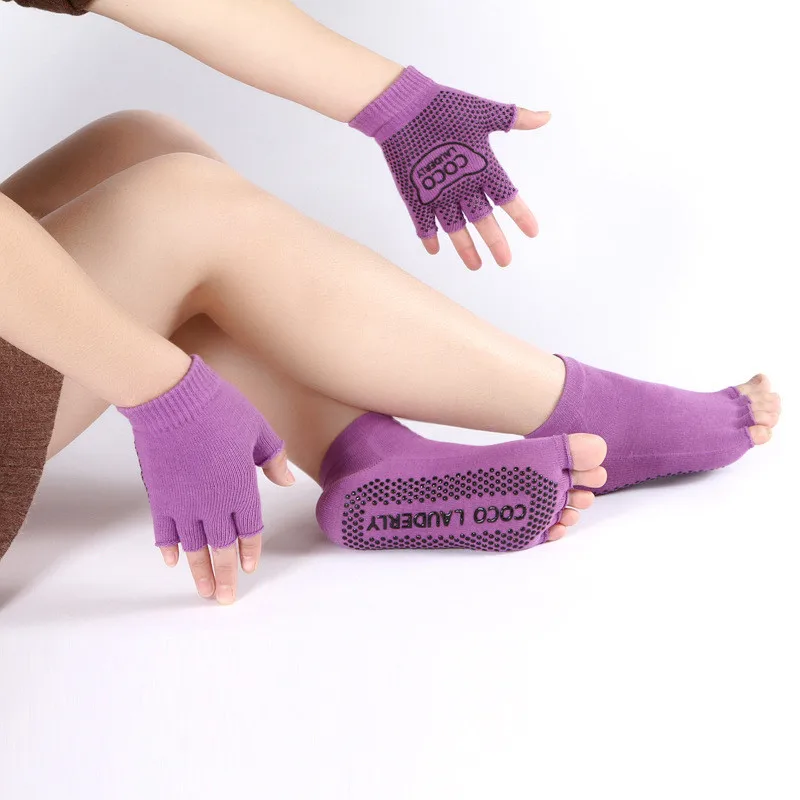Новинка женские хлопковые носки для йоги Пилатес танцевальные занятий в