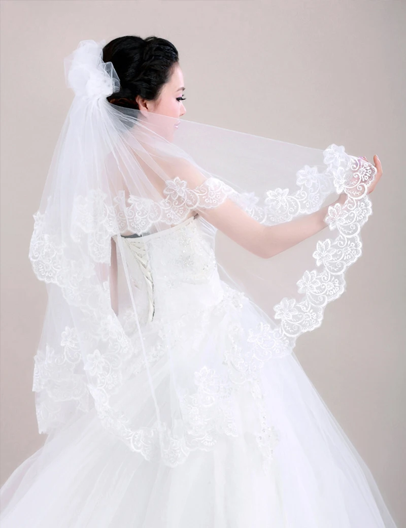 Свадебная вуаль новинка 2017 оптовая продажа 100% реальные фотографии Длинная фата с