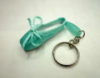 5.8cm green Балерина; балетная обувь; брелок для балета; Подарочная атласная обувь; брелок для ключей; Розовая танцевальная обувь; балетная сумка; Очаровательная цепочка - Цвет: 5.8cm green