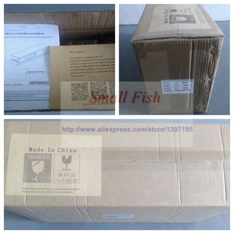 Pack de commutateur d'alimentation DMX 24 canaux, 2 pièces/lot, 24 canaux, pour Dj professionnel, Disco, éclairage de scène, spectacles