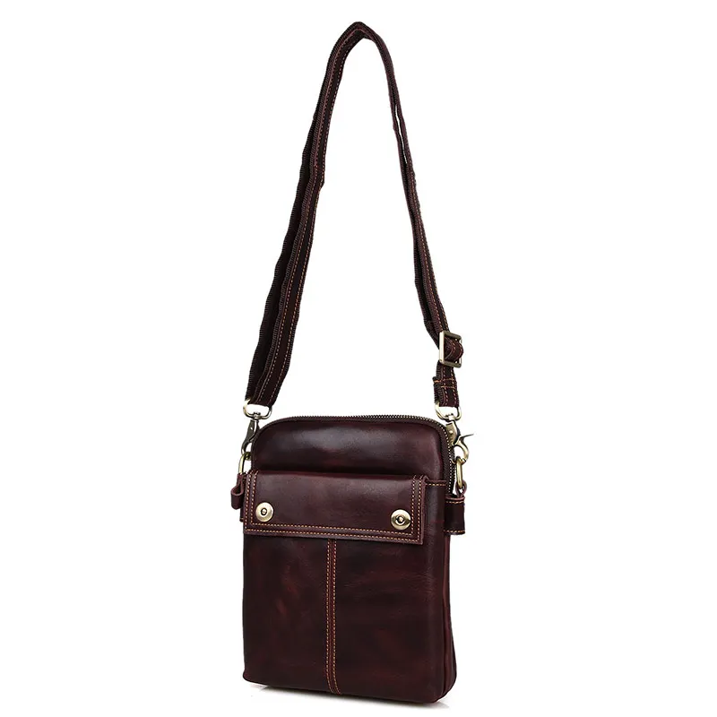 Известный бренд натуральная коровья кожа Коричневая модная деловая сумка через