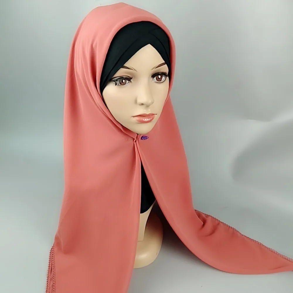 

H1268 latest plain big size bubble chiffon muslim square scarf, big size head wrap,can choose colors, fast delivery
