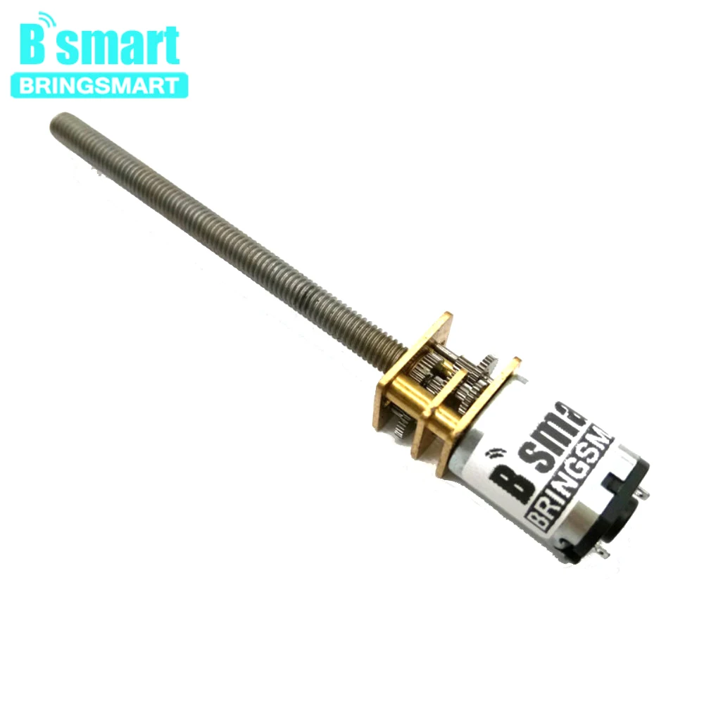 

Bringsmart 3 в 6 в микро мотор-редуктор N20 12 в мини-редуктор с резьбой M4 55 мм низкая скорость 100 об/мин мотор-редуктор