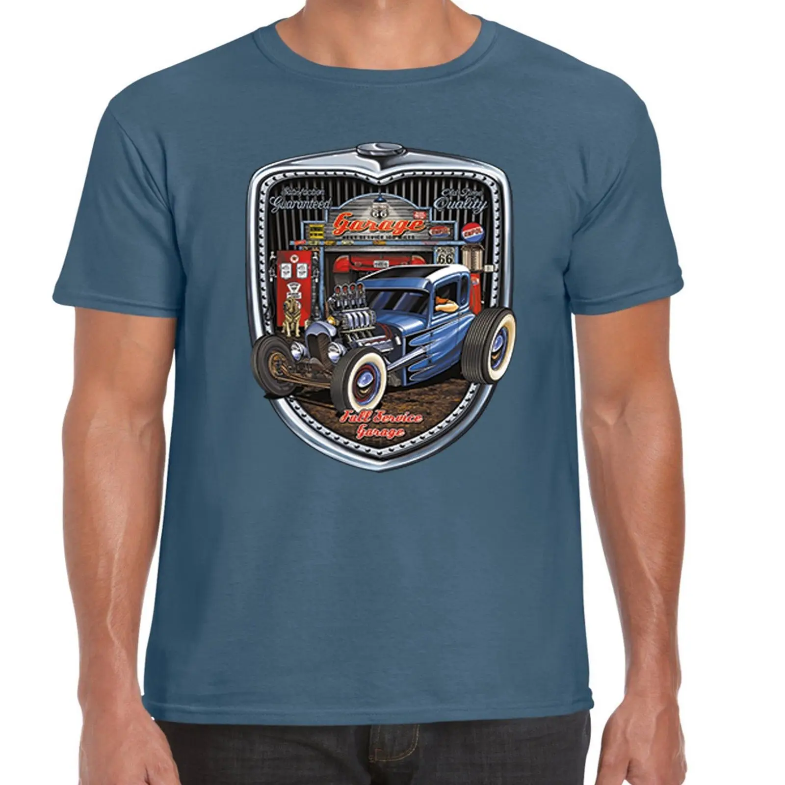 2019 Funny Hotrod 58 Mens Hot Rod T Shirt Rat Rockabilly Vintage Clothing Car Gift Idea 29 Unisex Tee | Мужская одежда