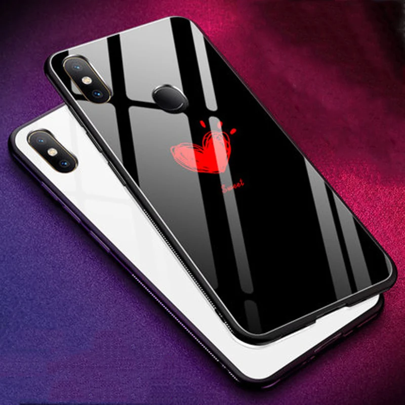 Чехол из закаленного стекла для Xiaomi Mi Mix 2 s мягкая силиконовая рамка Жесткий 5 99